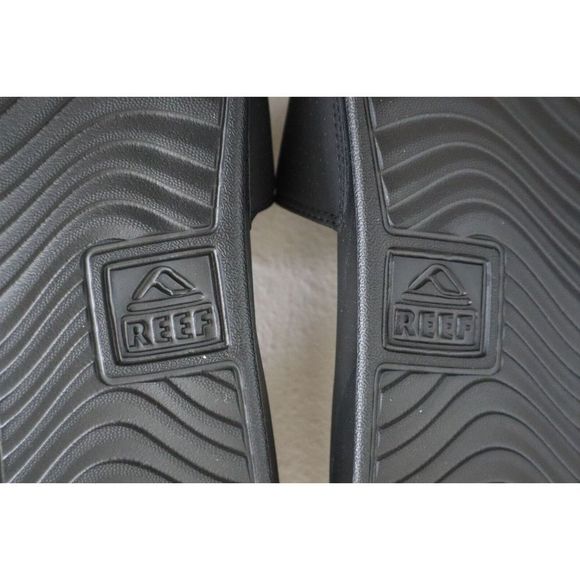 Reef RF0A3ONDBLA Men's Sz 12 Black One Slide Sandals - Picture 5 of 8